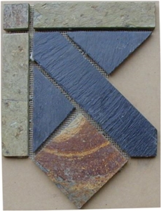 Slate Stone Mosaic, Corner Slate Slate Stone Mosaic, Corner Slate