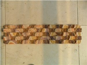 Slate Wall Panel Veneer,ledge Stone, Culture Stone,Brown Sandstone Ledge Stone