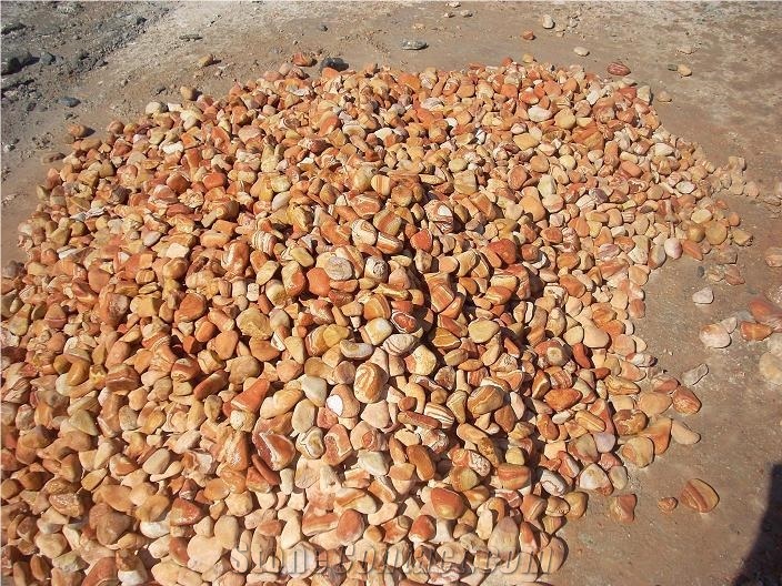 Rainbow Travertine Pebble Stone
