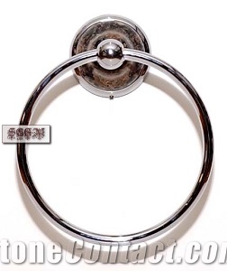 Granite Towel Ring, Brown Granite Bath Accessories