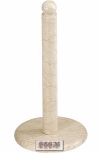 Marble Paper Towel Holder, Beige Marble Towel Holder