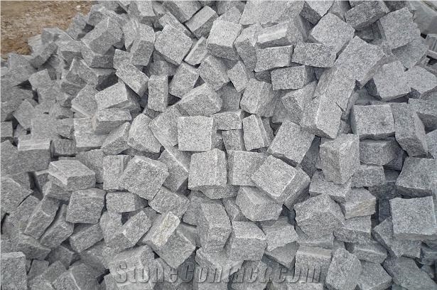 G603 Granite Cobble Stone,Cubicstone, G603 Grey Granite Cobble Stone