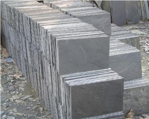 Black Flooring Slate, Black Flooding Slate Slabs & Tiles