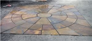 Multicolour Slate Paving,Cobble, Pavers