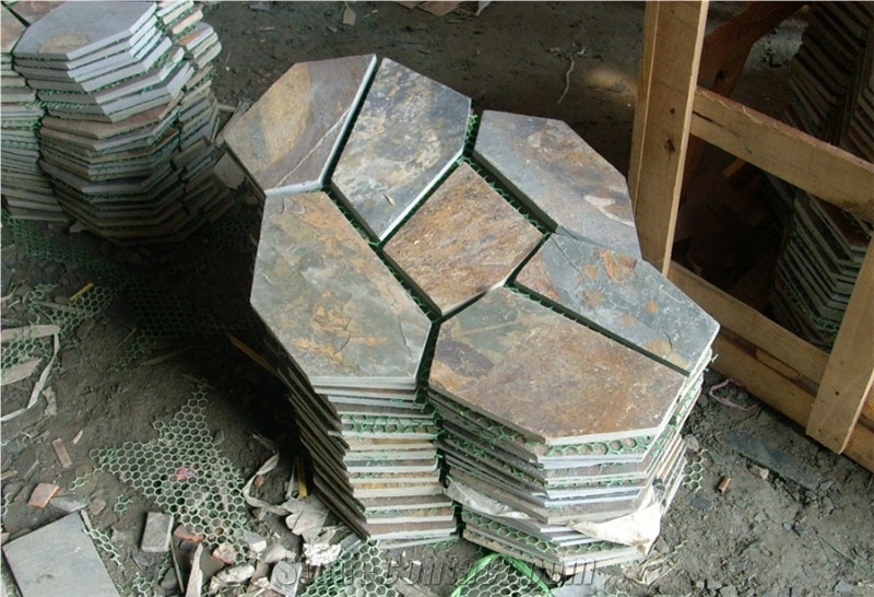 Multicolour Slate Flagstone-001
