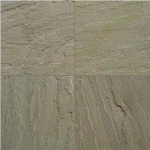 Raj Green Sandstone Paving Slabs 25-35 mm Thick