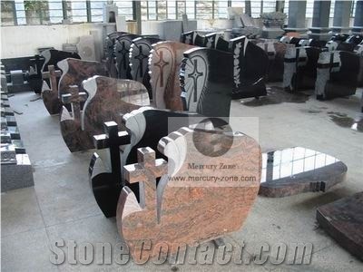 Multicolor Red Granite Headstone&Tombstone