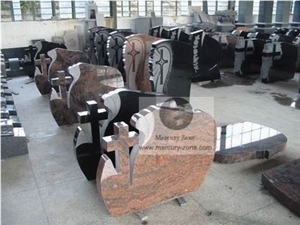 Multicolor Red Granite Headstone&Tombstone