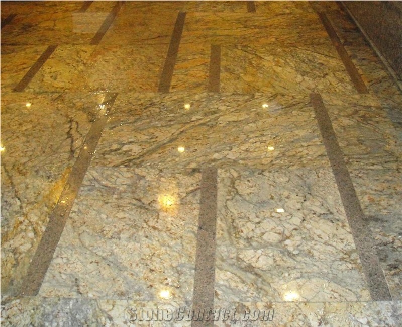 Golden Leaf Granite Slabs & Tiles,China Yellow Granite