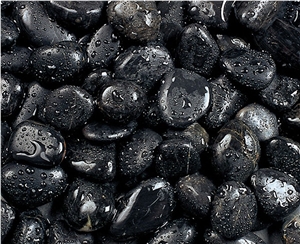 Black Riverstone Pebble