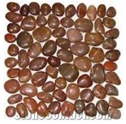 Red Pebble Mosaic Tile
