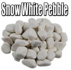 Snow White River Stone, White Marble River Stone