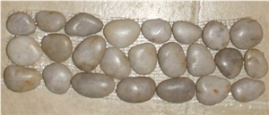 White Pebble Tile Border