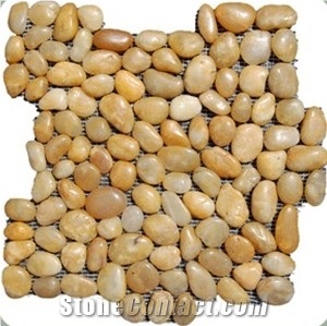 Yellow Pebble Mesh Tile