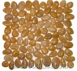 Yellow Pebble Mosaic Tile