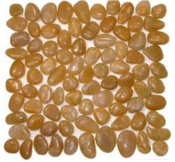 Yellow Pebble Mosaic Tile