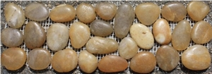 Yellow Pebble Tile Border