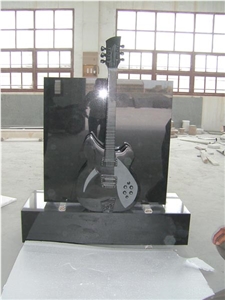 Unique Style Tombstone, Black Granite Tombstone Unique Style Tombstone, Black Granite Tombstone