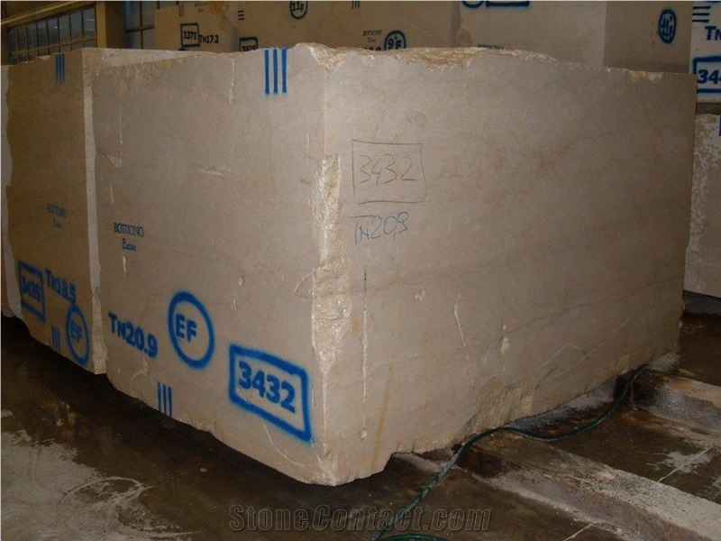 Botticino Classico Marble Block, Italy Beige Marble