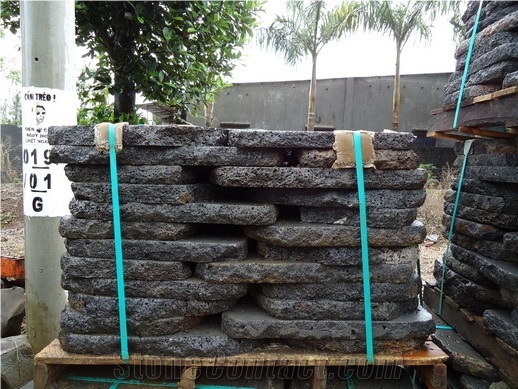 Natural Laterite Stone, Lava Stone, Grey Basalt Tile