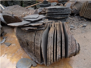 Vietnam Grey Basalt Flagstone,Grey Basalt Chisel