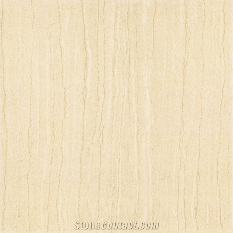 Soluble Salt, Plain Ivory Polished Tiles, Non-slip