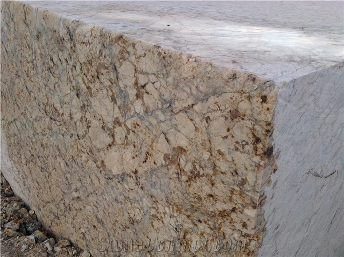 Golden Crystal Granite Block