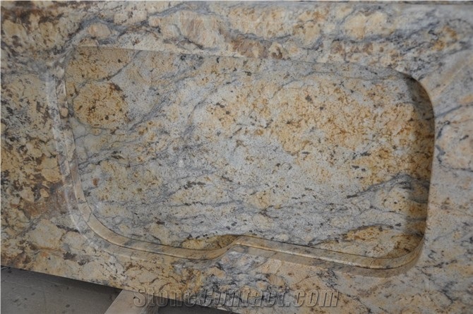Golden Crystal Granite Countertops,Yellow Granite