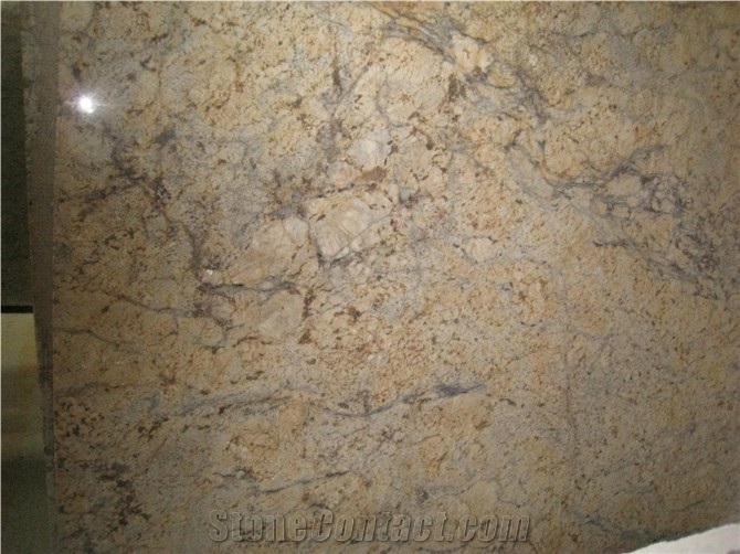 Golden Crystal Granite Slab,China Yellow Granite