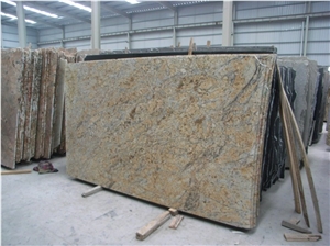 Golden Crystal Granite Slab,China Yellow Granite