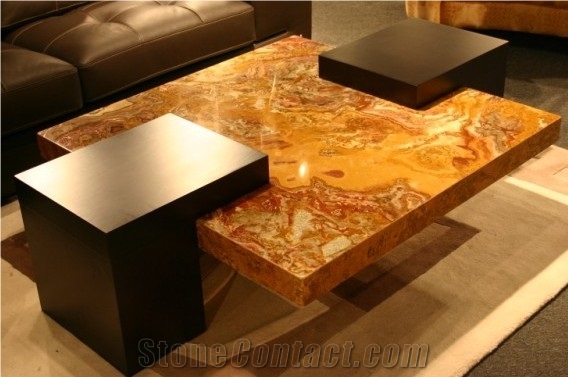 White Onyx Table