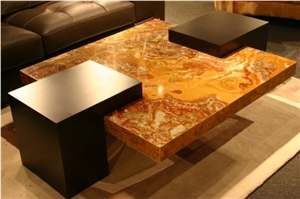 White Onyx Table