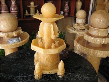 Yellow Onyx Fountain