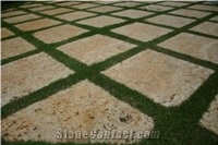 Antique Coral Stone Pavers, Red Limestone