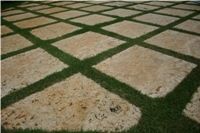 Antique Coral Stone Pavers, Red Limestone