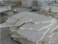 Coral Stone Irregular Cut, Beige Limestone Flagstone