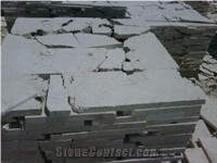 Coral Stone Irregular Cut, Beige Limestone Flagstone