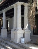 Coral Stone Tuscan Columns, White Limestone Columns