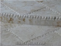 Coral Stone Wall Border Line, Zocalos Beige Limestone