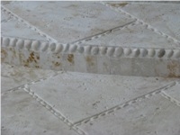 Coral Stone Wall Border Line, Zocalos Beige Limestone