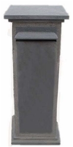 Blue Limestone Mailbox