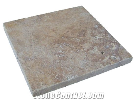 Travertine Woodoo Pavers, Denizli Beige Travertine Pool Coping