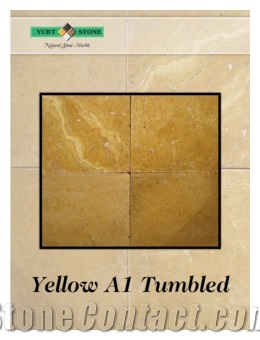Sivas Yellow Travertine Tiles