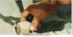 Amarelo De Fonte Arcada Cobble Stone,cubicstone, Yellow Granite