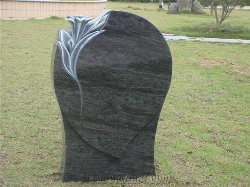 Bahama Blue Granite Tombstones