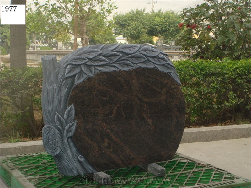 Himalayan Blue Granite Tombstone