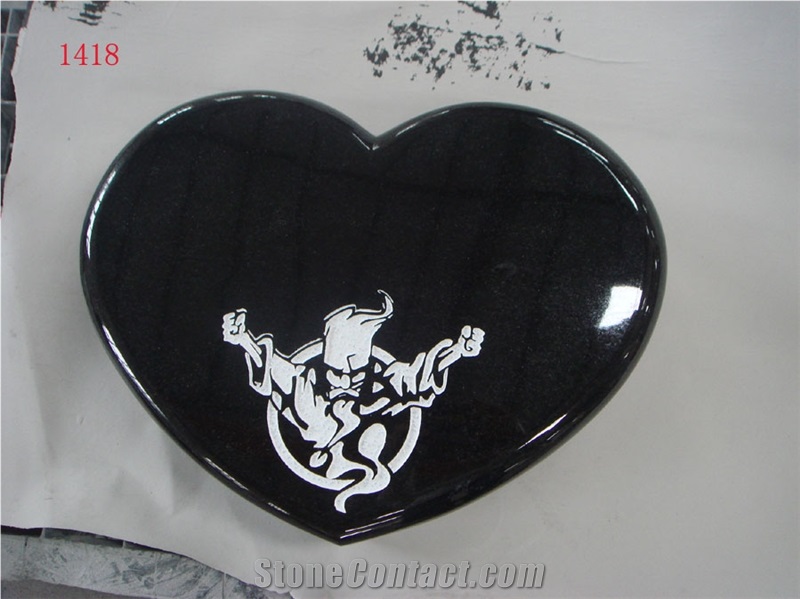 Shanxi Black Slant Grave Markers, Shanxi Black Granite Grave Markers