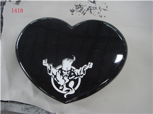 Shanxi Black Slant Grave Markers, Shanxi Black Granite Grave Markers