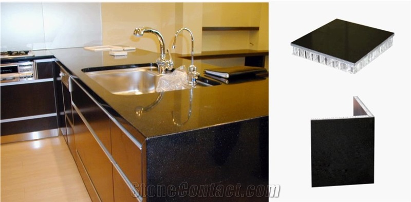 Black Granite Honeycomb Panel Countertop