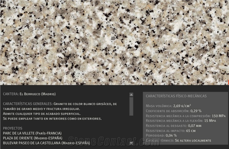 Blanco Castilla Granite Tile, Spain Grey Granite